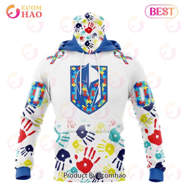 NHL Vegas Golden Knights Special Autism Awareness Design 3D Hoodie