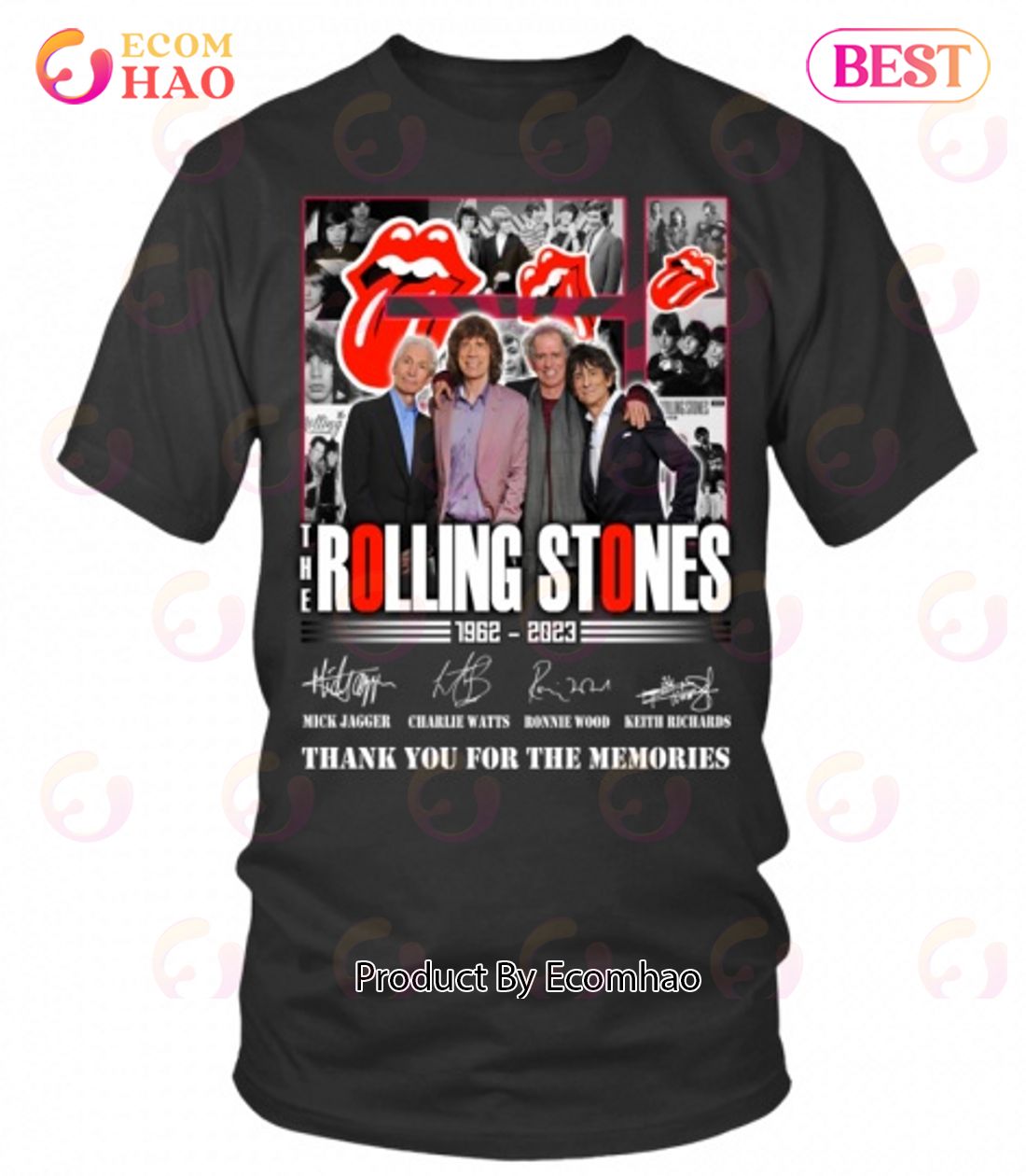The Rolling Stones 1962 – 2023 Thank You For The Memories T-Shirt