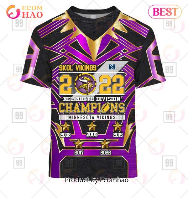 Personalized NFL Minnesota Vikings champions V2 3D Hoodie