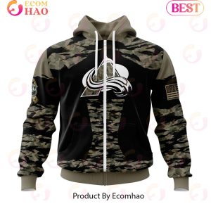 NHL Colorado Avalanche Honors Veterans And Military Members Kits 3D Hoodie