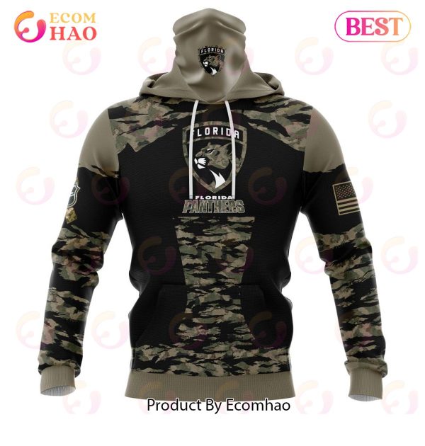 NHL Florida Panthers Honors Veterans And Military Members Kits 3D Hoodie