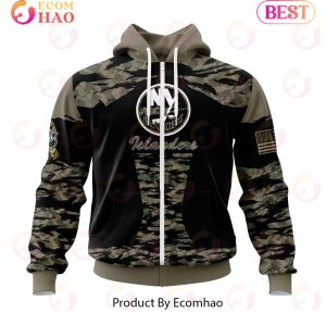 NHL New York Islanders Honors Veterans And Military Members Kits 3D Hoodie
