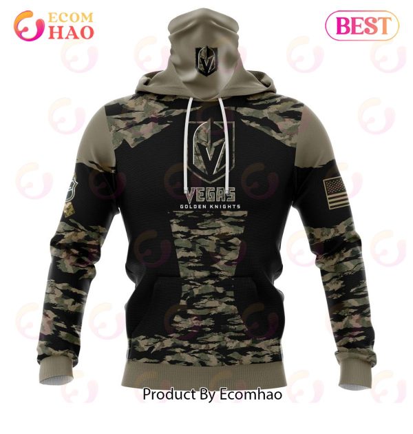 NHL Vegas Golden Knights Honors Veterans And Military Members Kits 3D Hoodie