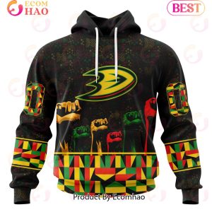 NHL Anaheim Ducks Special Design Celebrate Black History Month 3D Hoodie