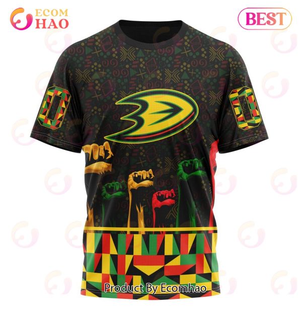 NHL Anaheim Ducks Special Design Celebrate Black History Month 3D Hoodie