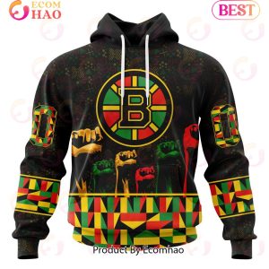 NHL Boston Bruins Special Design Celebrate Black History Month 3D Hoodie