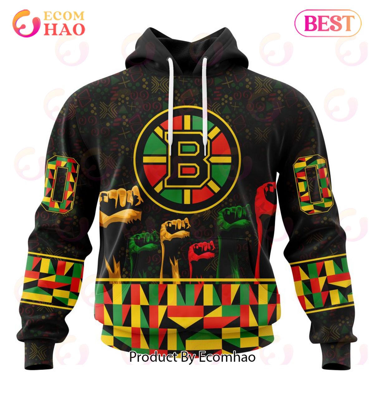 NHL Boston Bruins Special Design Celebrate Black History Month 3D Hoodie