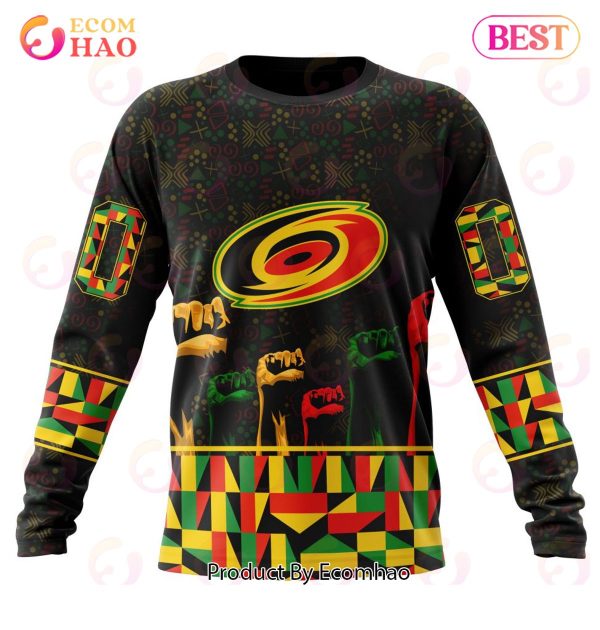 NHL Carolina Hurricanes Special Design Celebrate Black History Month 3D Hoodie
