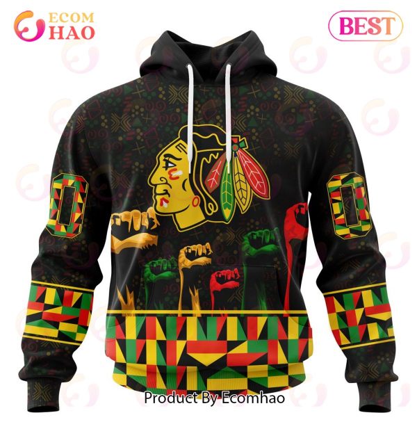 NHL Chicago Blackhawks Special Design Celebrate Black History Month 3D Hoodie