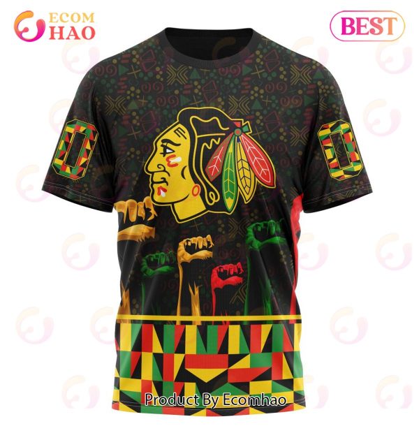 NHL Chicago Blackhawks Special Design Celebrate Black History Month 3D Hoodie