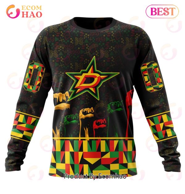 NHL Dallas Stars Special Design Celebrate Black History Month 3D Hoodie