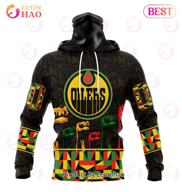 NHL Edmonton Oilers Special Design Celebrate Black History Month 3D Hoodie