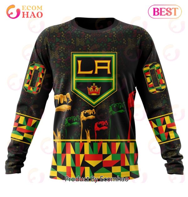 NHL Los Angeles Kings Special Design Celebrate Black History Month 3D Hoodie