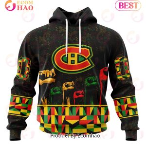 NHL Montreal Canadiens Special Design Celebrate Black History Month 3D Hoodie