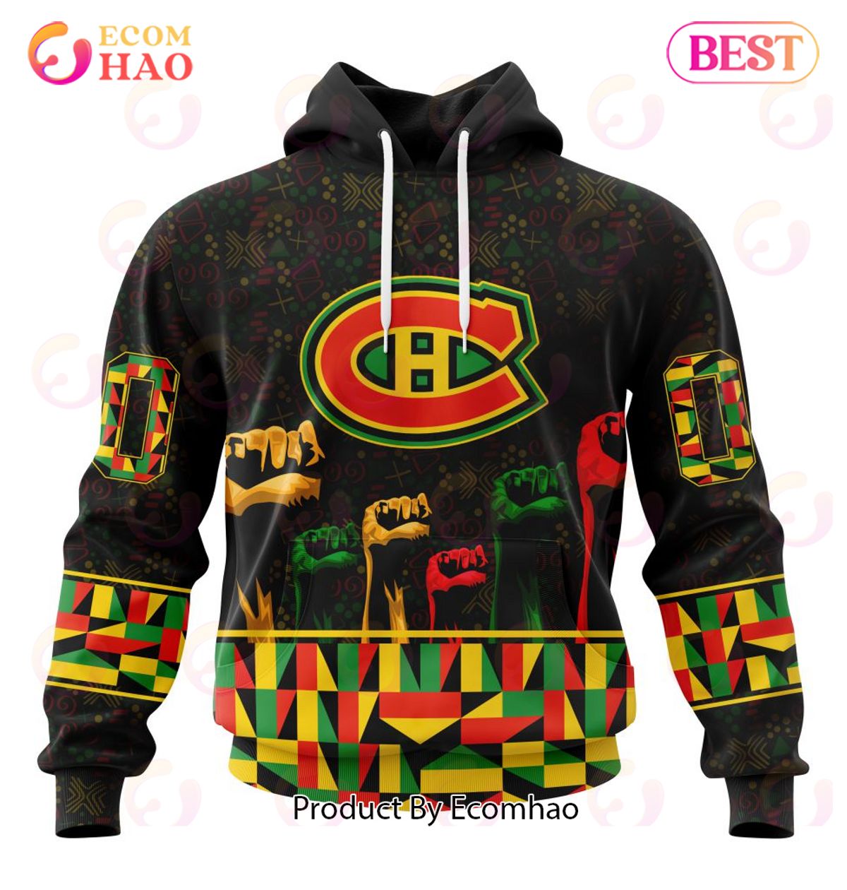 NHL Montreal Canadiens Special Design Celebrate Black History Month 3D Hoodie