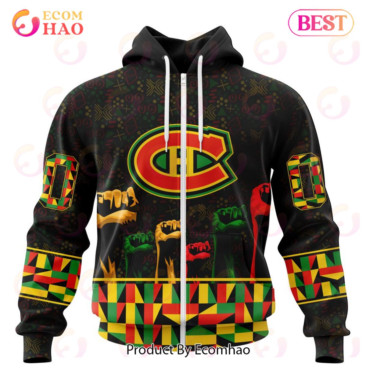 NHL Montreal Canadiens Special Design Celebrate Black History Month 3D Hoodie