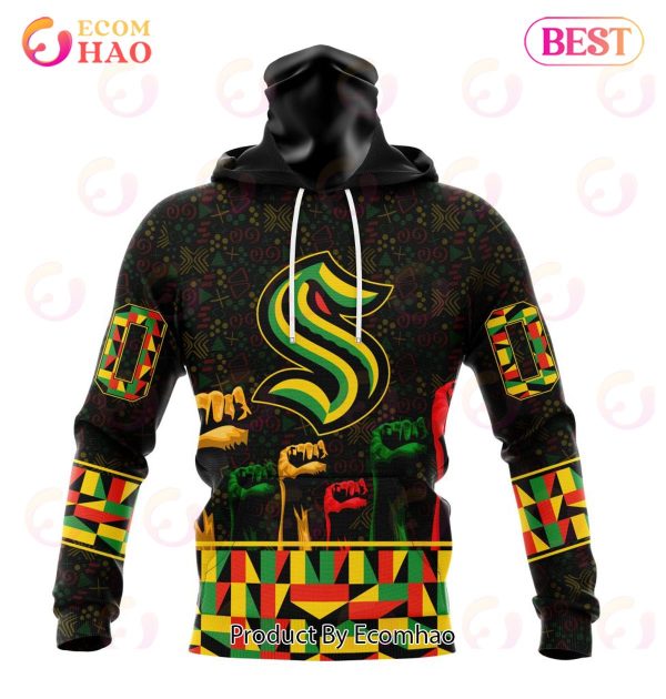 NHL Seattle Kraken Special Design Celebrate Black History Month 3D Hoodie
