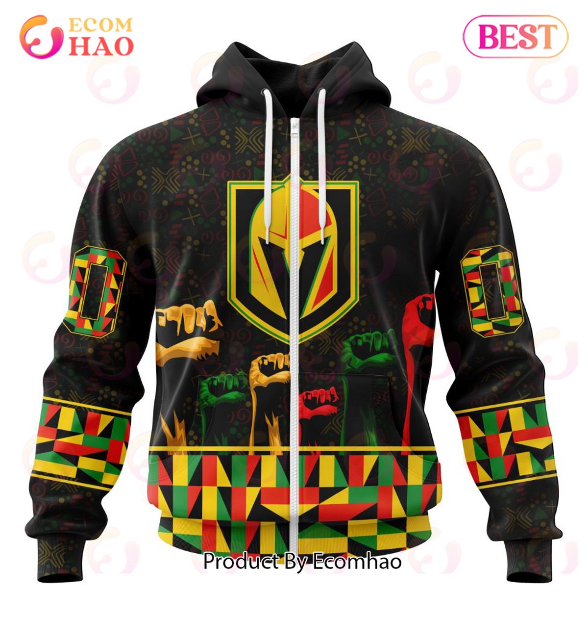 NHL Vegas Golden Knights Special Design Celebrate Black History Month 3D Hoodie