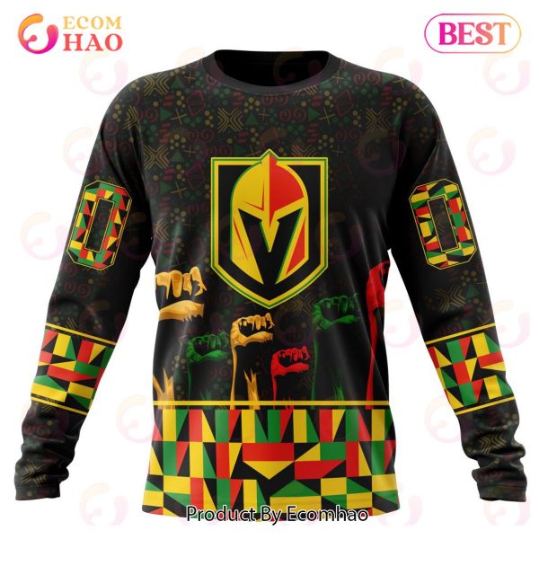NHL Vegas Golden Knights Special Design Celebrate Black History Month 3D Hoodie