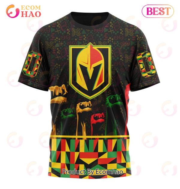 NHL Vegas Golden Knights Special Design Celebrate Black History Month 3D Hoodie