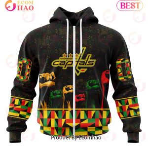 NHL Washington Capitals Special Design Celebrate Black History Month 3D Hoodie