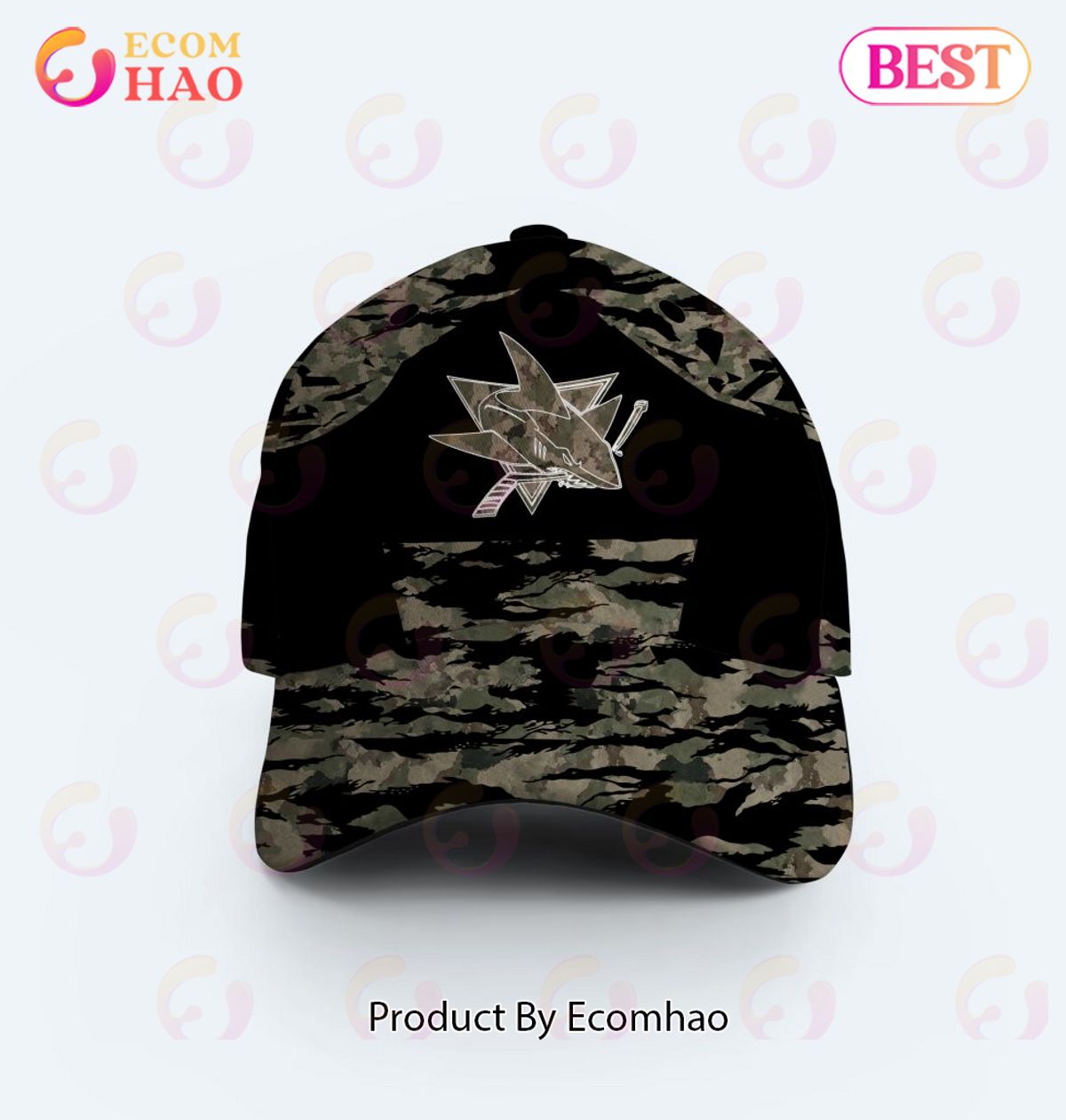 NHL San Jose Sharks Camo Concepts Cap