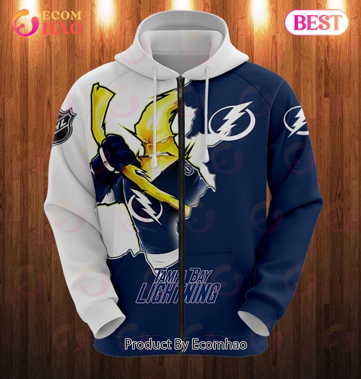 Hoodie 3D Cartoon Graphic Tampa Bay Lightning For Men & Women