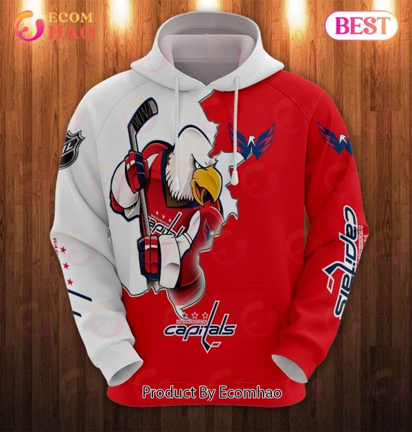 Hoodie 3D Cartoon Graphic Washington Capitals For Men & Women
