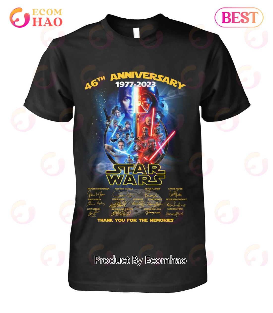 46th Anniversary 1977 – 2023 Star Wars Thank You For The Memories T-Shirt