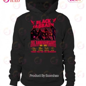Black Sabbath 55th Anniversary 1968 – 2023 Thank You For The Memories Pink Tone T-Shirt