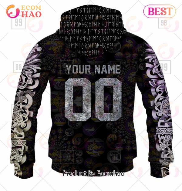 Personalized NFL Minnesota Vikings 3 3D Hoodie