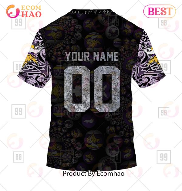 Personalized NFL Minnesota Vikings 3 3D Hoodie