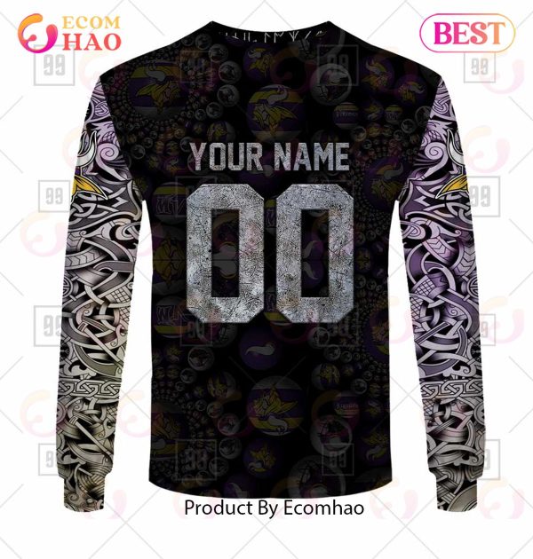 Personalized NFL Minnesota Vikings 3 3D Hoodie