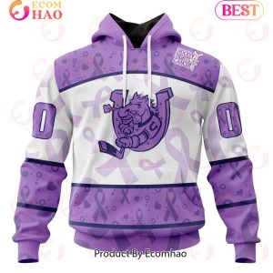 OHL Barrie Colts Special Lavender Fight Cancer 3D Hoodie