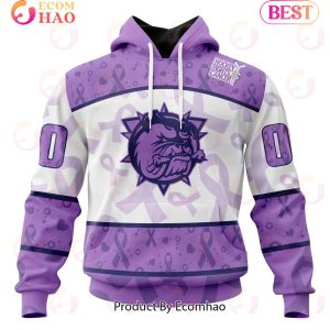 OHL Hamilton Bulldogs Special Lavender Fight Cancer 3D Hoodie