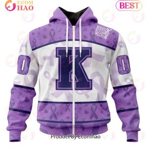 OHL Kingston Frontenacs Special Lavender Fight Cancer 3D Hoodie
