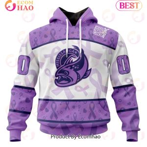 OHL Mississauga Steelheads Special Lavender Fight Cancer 3D Hoodie