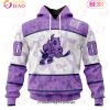 OHL Mississauga Steelheads Special Lavender Fight Cancer 3D Hoodie