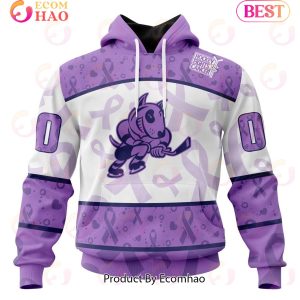 OHL Niagara IceDogs Special Lavender Fight Cancer 3D Hoodie