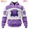 OHL Oshawa Generals Special Lavender Fight Cancer 3D Hoodie