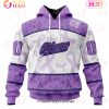 OHL North Bay Battalion Special Lavender Fight Cancer 3D Hoodie