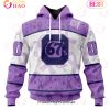 OHL Oshawa Generals Special Lavender Fight Cancer 3D Hoodie