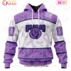 OHL Peterborough Petes Special Lavender Fight Cancer 3D Hoodie