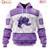 OHL Saginaw Spirit Special Lavender Fight Cancer 3D Hoodie