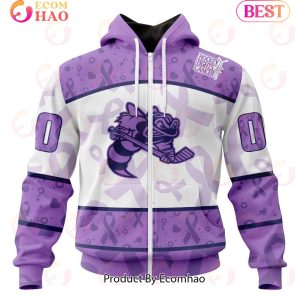 OHL Sarnia Sting Special Lavender Fight Cancer 3D Hoodie