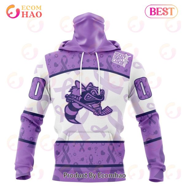 OHL Sarnia Sting Special Lavender Fight Cancer 3D Hoodie