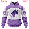 OHL Soo Greyhounds Special Lavender Fight Cancer 3D Hoodie OHL Soo Greyhounds Special Lavender Fight Cancer 3D Hoodie