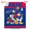 NFL Carolina Panthers Disney Mickey Mouse Quilt, Fleece Blanket, Sherpa Fleece Blanket