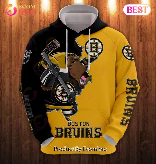 Hoodie 3D Cartoon Graphic Boston Bruins For Men & Women