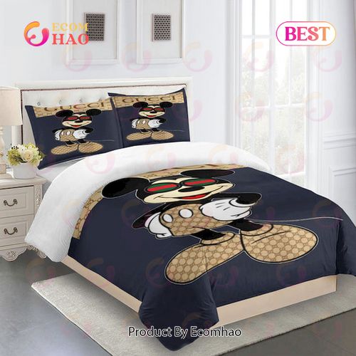 GC Mickey Mouse Luxury Brand High End Bedding Set Disney Gifts Home Decor